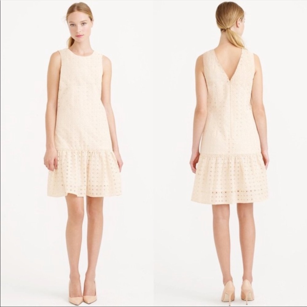 J.Crew Anna Dress in Organza Pink Eyelet Size 4 - Picture 11 of 11